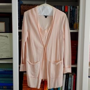 Small blush cardigan and camisole Set